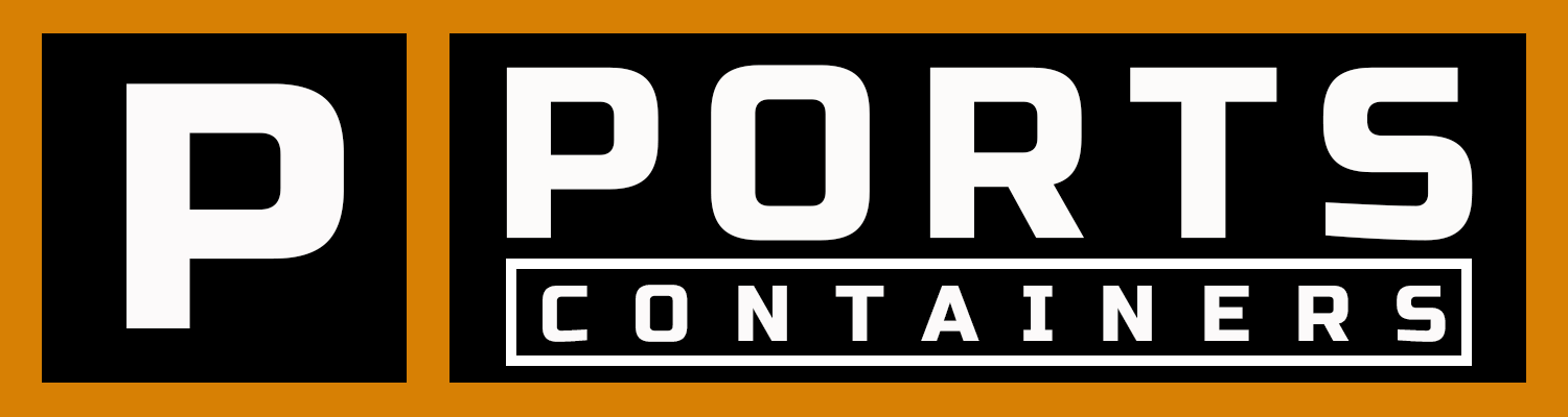 Ports Shipping Containers Logo